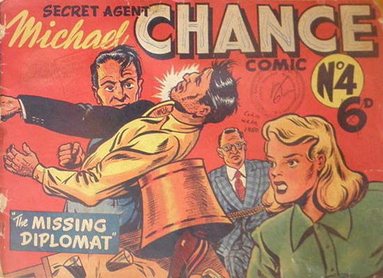 Secret Agent Michael Chance (Pyramid, 1950? series) #4 ([April 1950?])