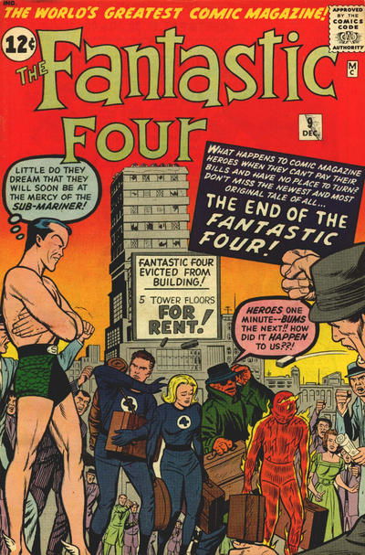 Fantastic Four (Marvel, 1961 series) #9 December 1962