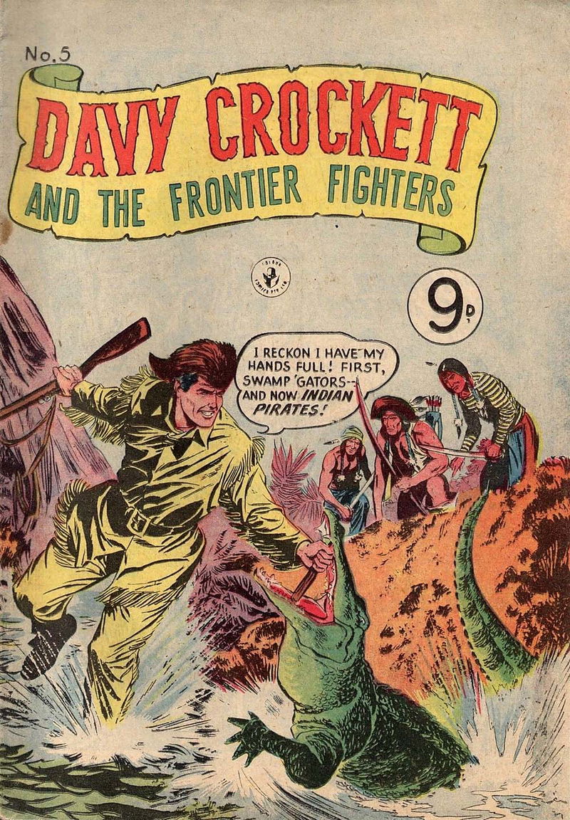 Davy Crockett and the Frontier Fighters (Colour Comics, 1956 series) #5 ([May 1956?])