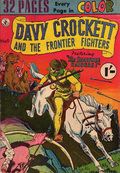 Davy Crockett and the Frontier Fighters (Colour Comics, 1956 series) #9 [August 1956?]