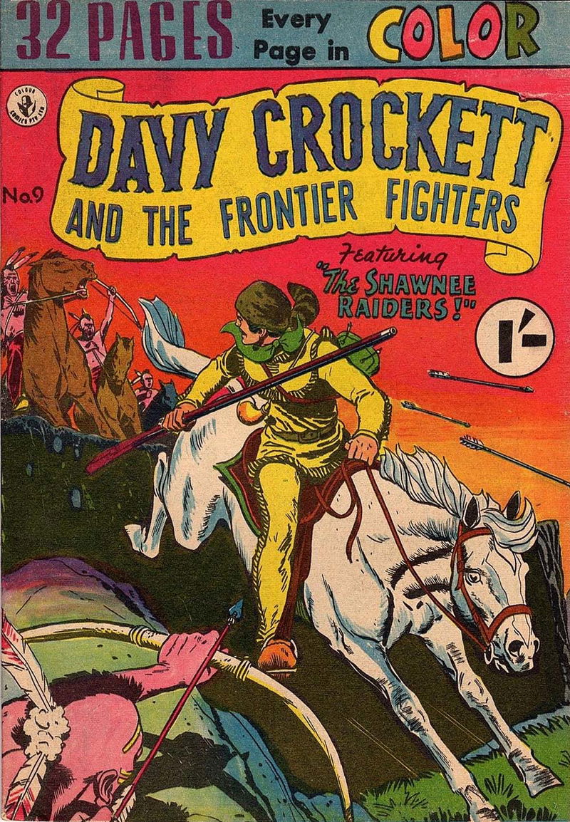 Davy Crockett and the Frontier Fighters (Colour Comics, 1956 series) #9 ([August 1956?])
