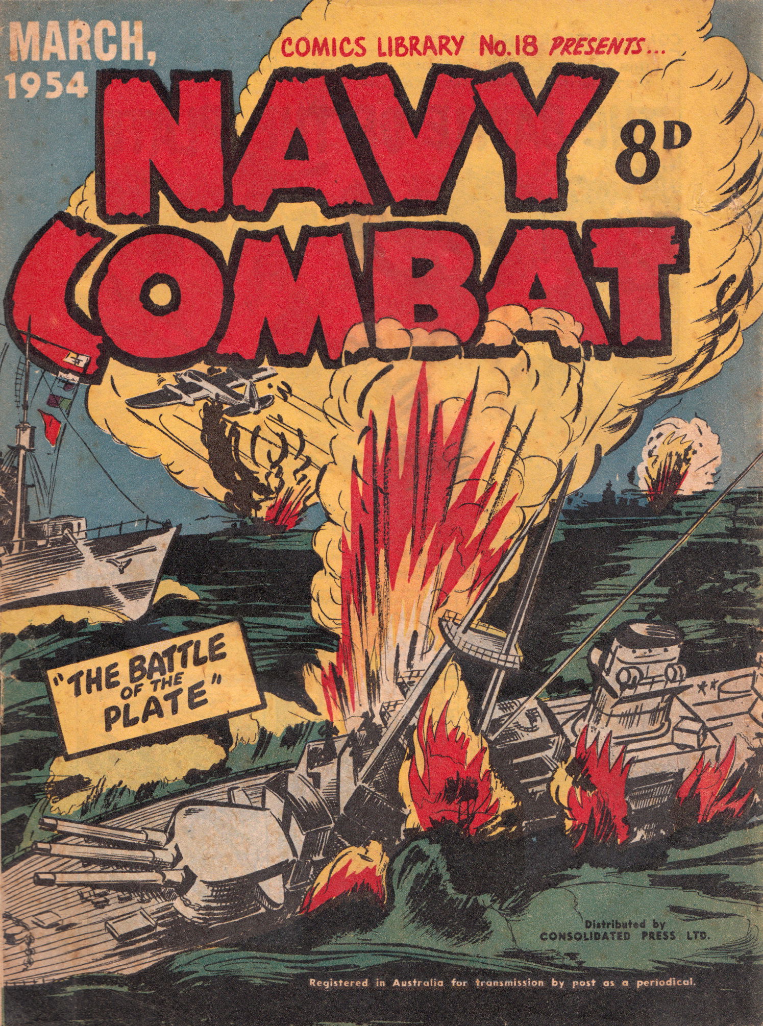 Comics Library (Red Circle, 1952 series) #18 — Navy Combat (March 1954)