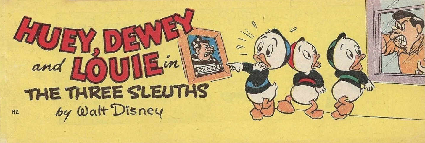 Weeties/Kornies Free! Walt Disney Comics (Nabisco, 1951? series) #H2 — Huey, Dewey and Louie in The Three Sleuths ([1957?])