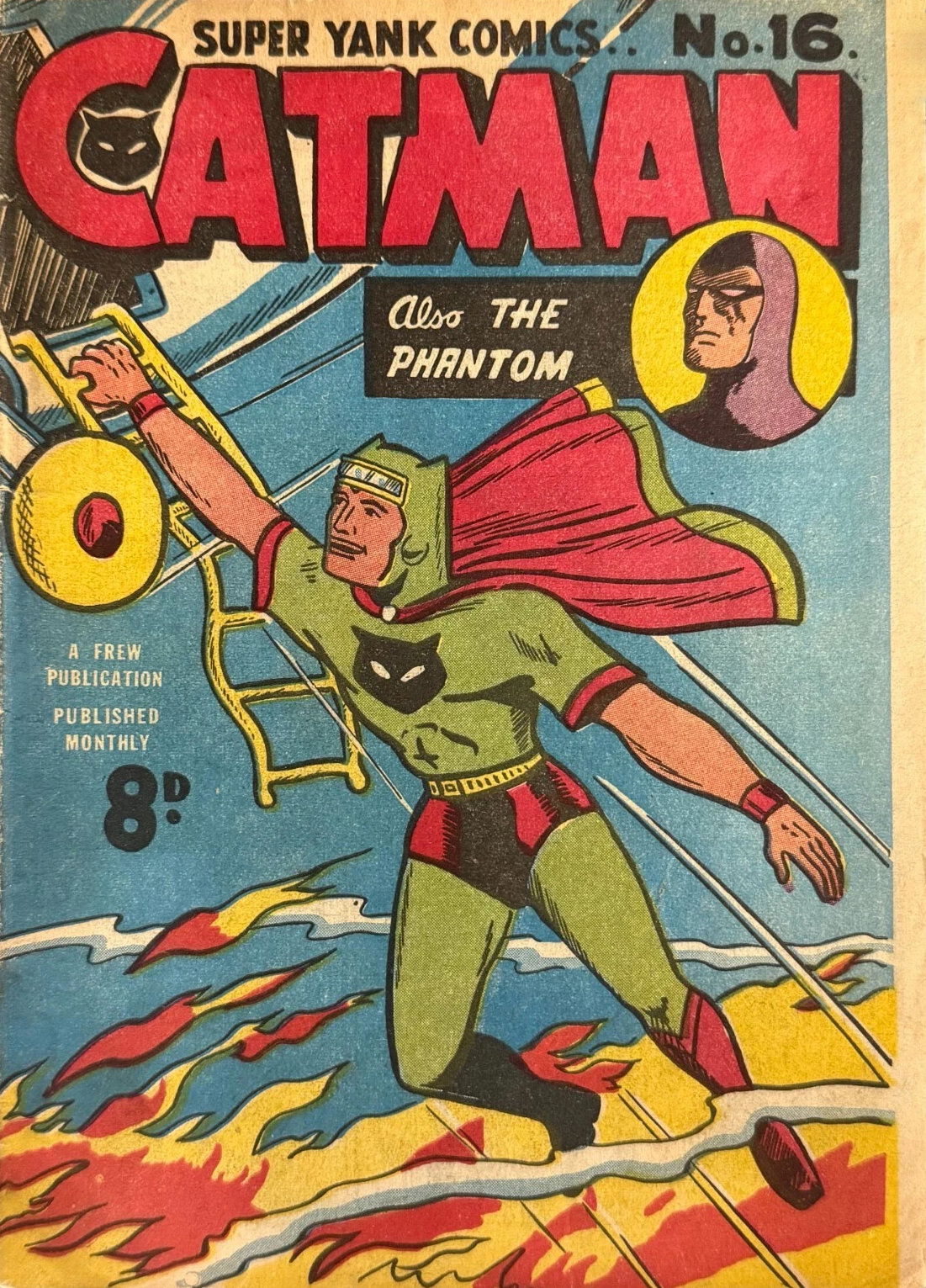 Super Yank Comics (Frew, 1950 series) #16 — Catman ([February 1952?])
