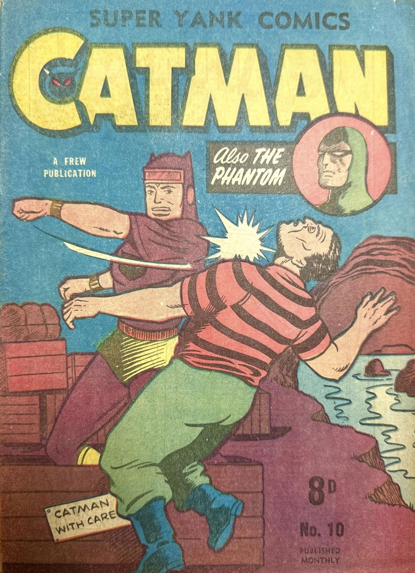 Super Yank Comics (Frew, 1950 series) #10 — Catman ([August 1951?])