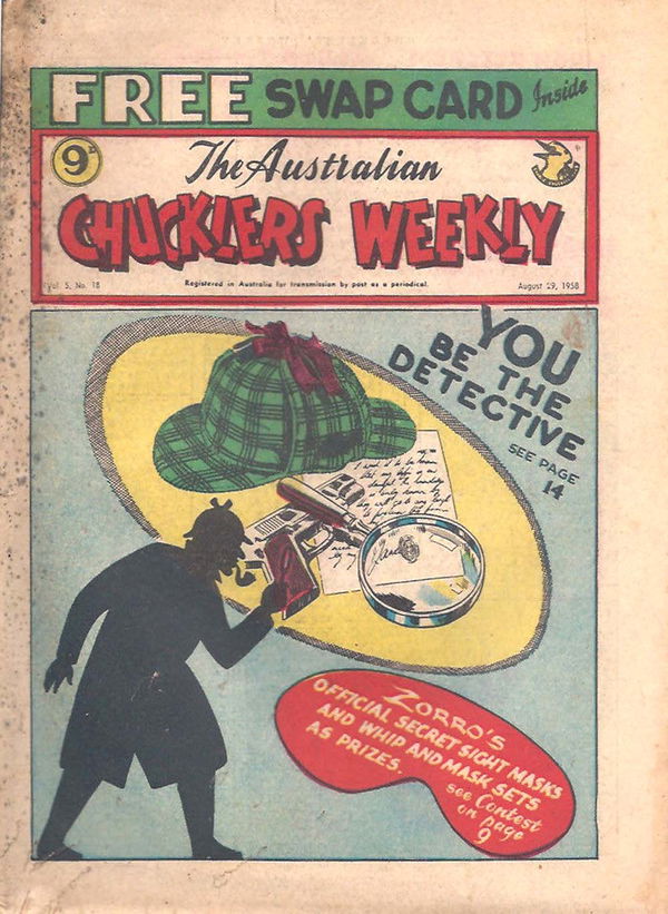 The Australian Chucklers Weekly (Molly Dye, 1959? series) v5#18 (29 August 1958)