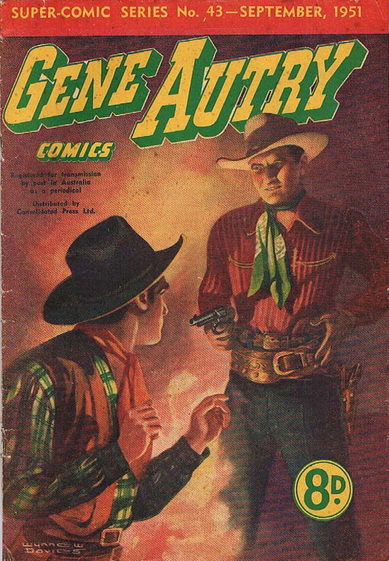 The Supercomic Series (Consolidated Press, 1948 series) #43 — Gene Autry Comics (September 1951)
