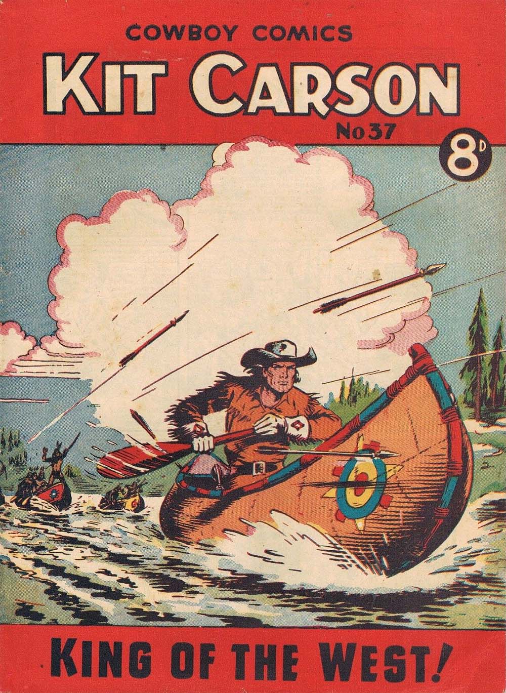 Kit Carson King of the West Cowboy Comics (AP, 1951 series) #37 (December 1952)