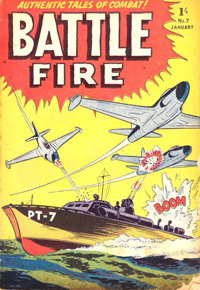 Battle Fire (Approved, 1955 series) #7 January 1957