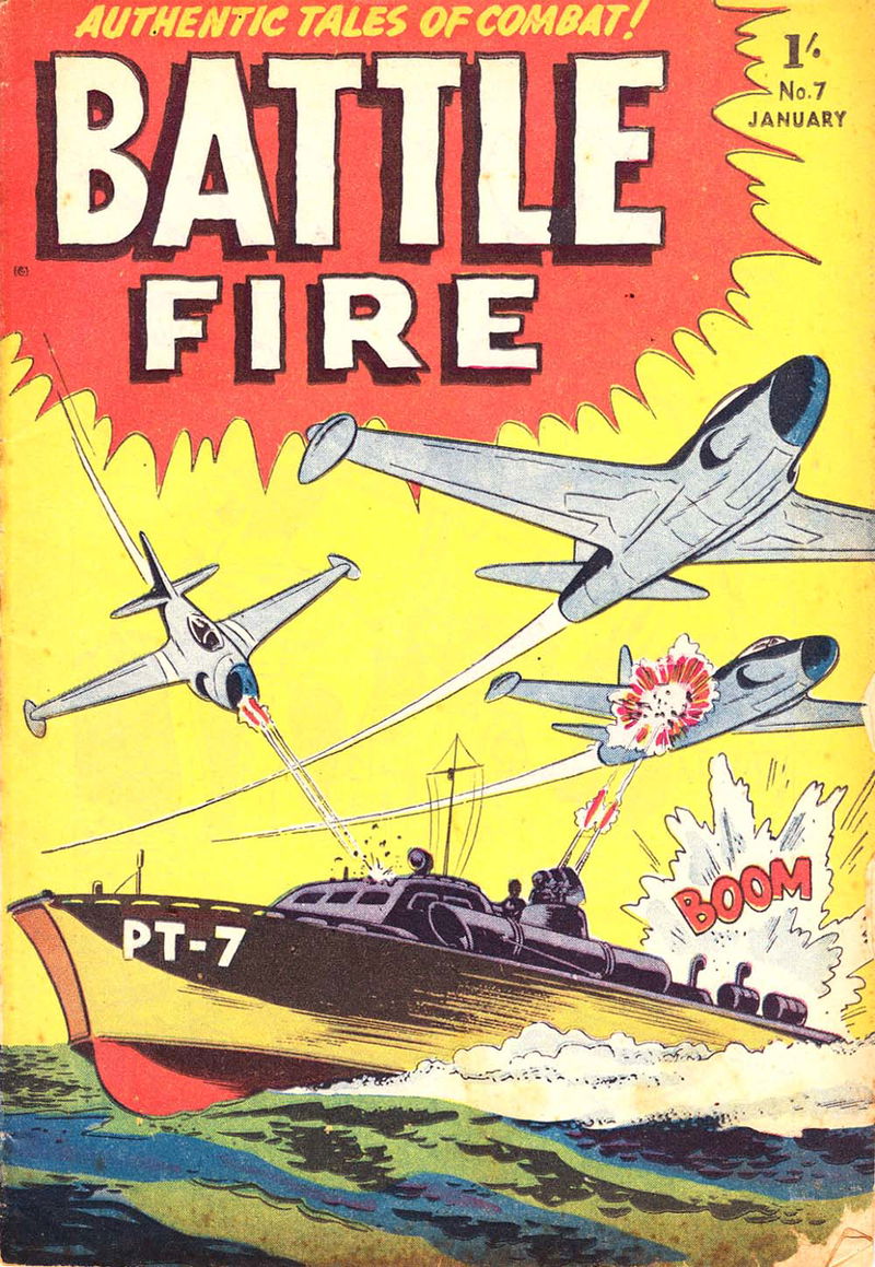 Battle Fire (Approved, 1955 series) #7 (January 1957)