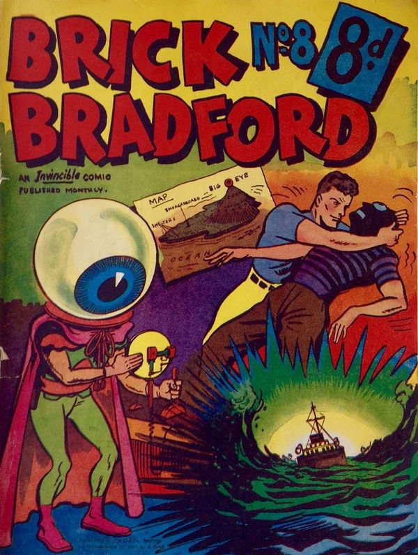 Brick Bradford (Invincible, 1949 series) #8 ([March 1950?])