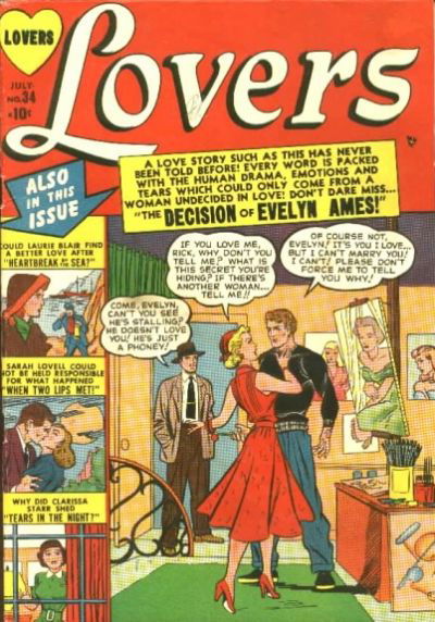 Lovers (Marvel, 1949 series) #34 (July 1951)
