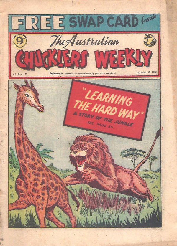 The Australian Chucklers Weekly (Molly Dye, 1959? series) v5#21 (19 September 1958)