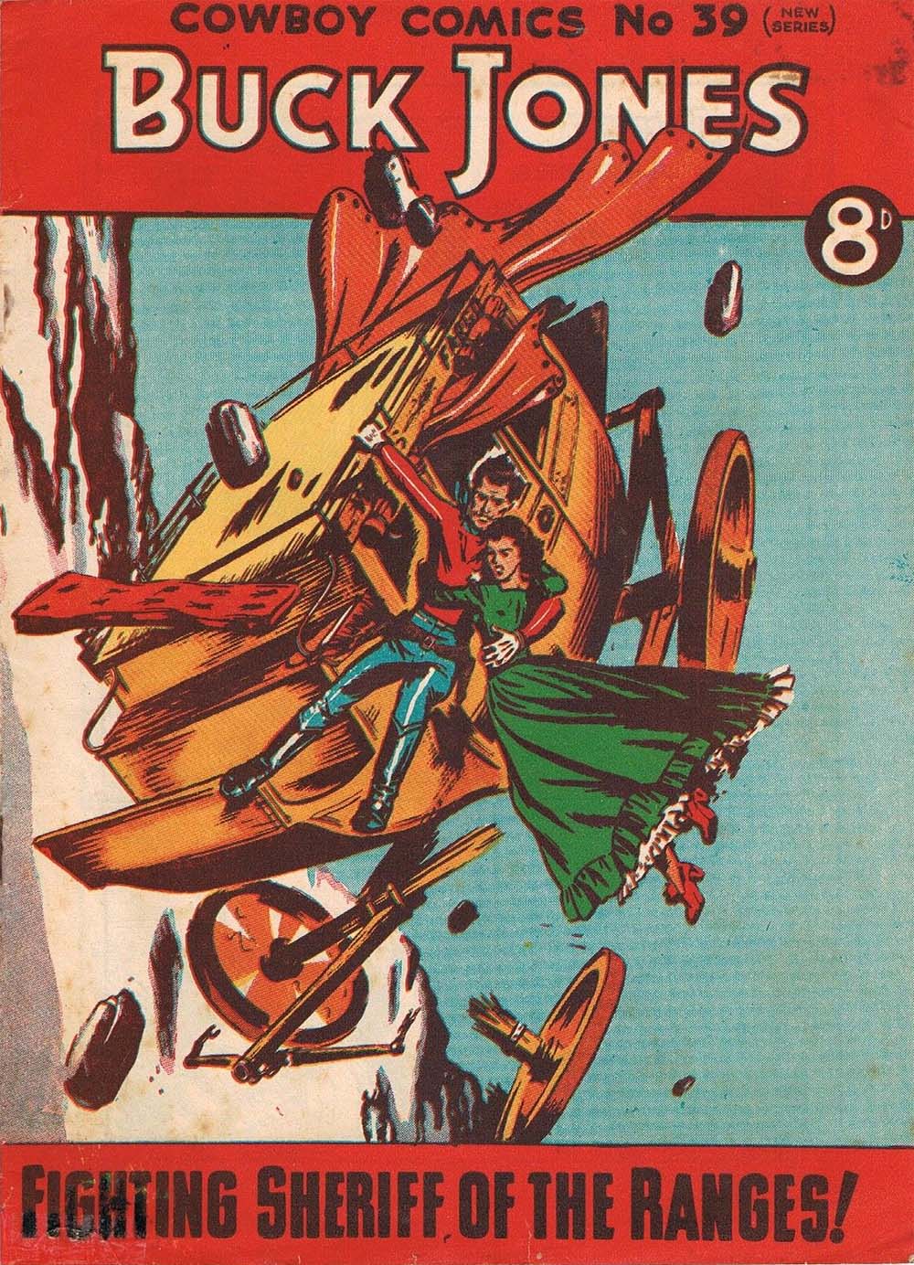 Cowboy Comics (Land Newspaper, 1952 series) #39 — Buck Jones ([1953?])