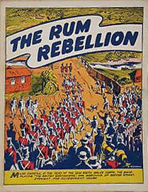 The Australian Children's Pictorial Social Studies (Australian Visual Education, 1957? series) #10 — The Rum Rebellion (1958)