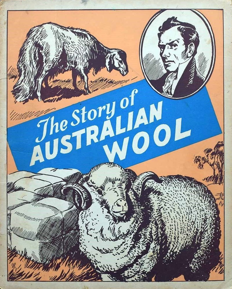 The Australian Children's Pictorial Social Studies (Australian Visual Education, 1957? series) #18 — The Story of Australian Wool ([1959?])