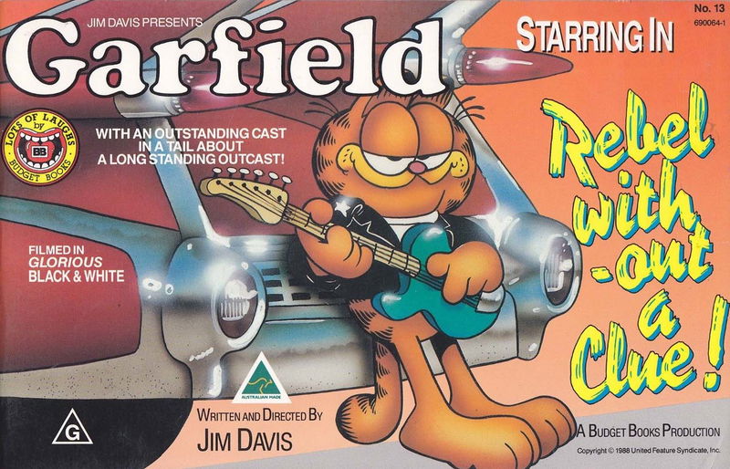 Garfield (Budget Books, 1984? series) #13 [6900641] (April 1989) — Rebel With-Out a Clue! ([April 1989?])