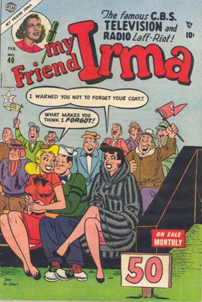 My Friend Irma (Marvel, 1950 series) #40 [February 1954?]