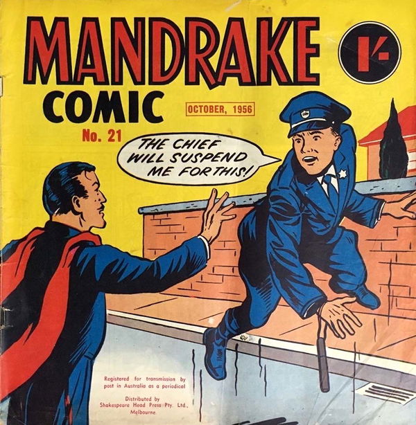 Mandrake Comic (Shakespeare Head, 1955 series) #21 (October 1956)