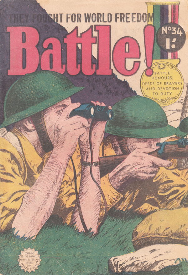 Battle! (Horwitz, 1955 series) #34 ([April 1956?])