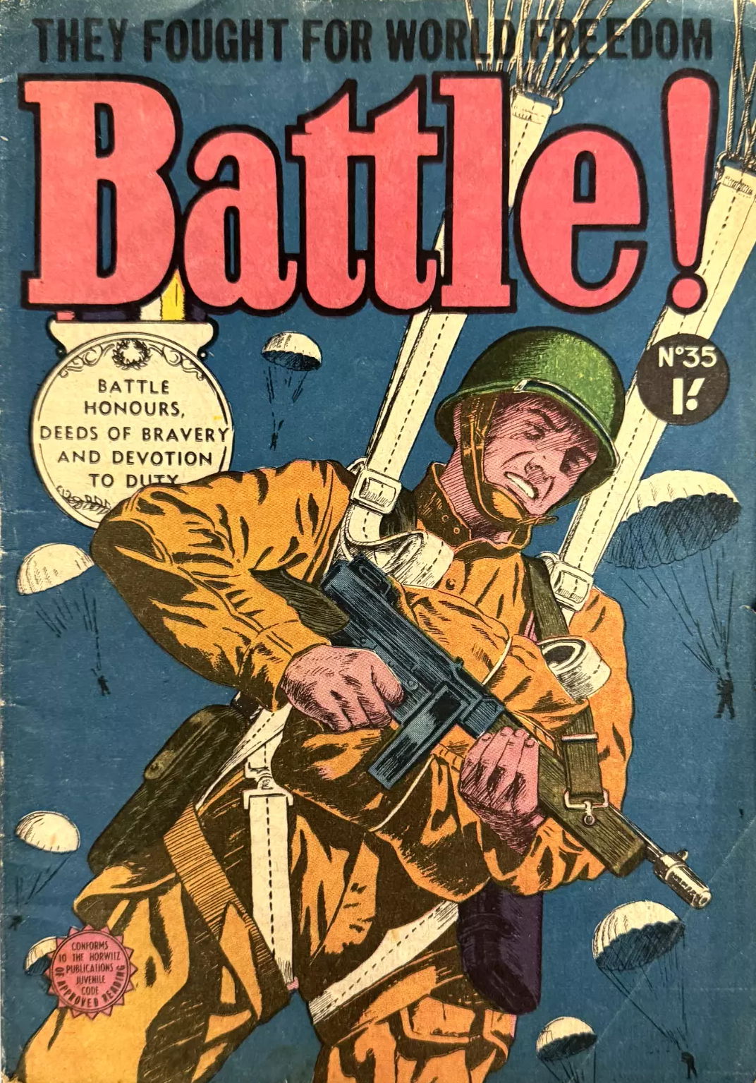 Battle! (Horwitz, 1955 series) #35 ([May 1956?])