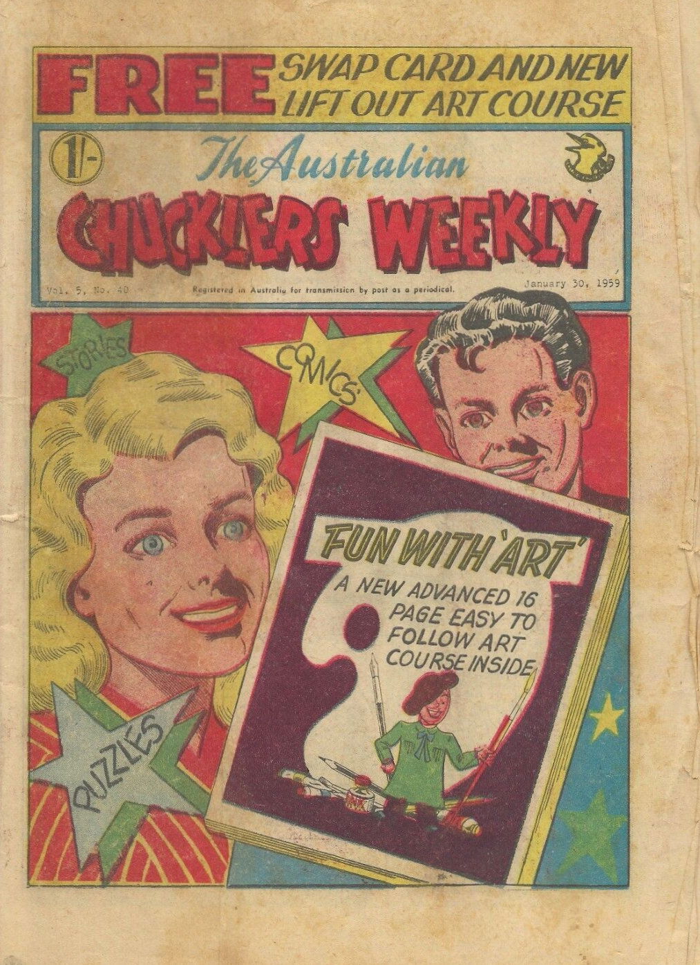 The Australian Chucklers Weekly (Molly Dye, 1959? series) v5#40 (30 January 1959)