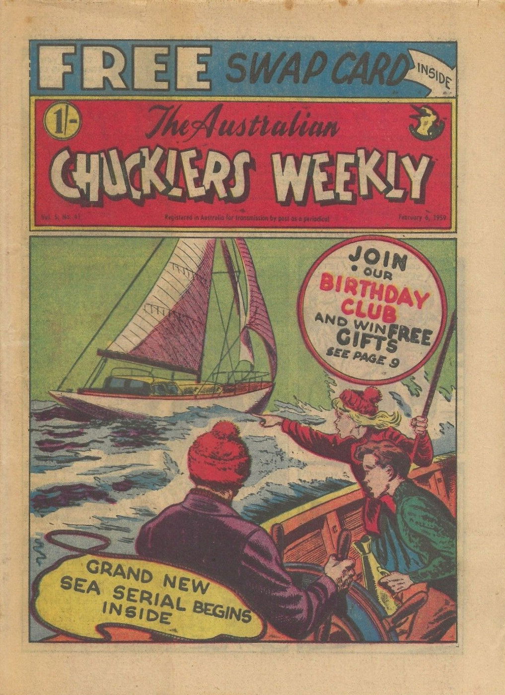 The Australian Chucklers Weekly (Molly Dye, 1959? series) v5#41 (6 February 1959)
