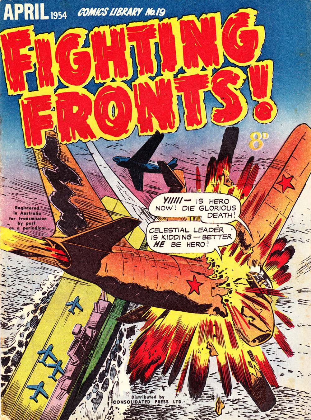Comics Library (Red Circle, 1952 series) #19 — Fighting Fronts! (April 1954)