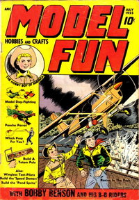 Model Fun (Hardie-Kelly, 1954 series)  #5 (July 1955) — Rescue in the Dark