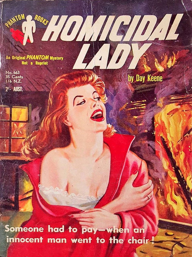 Phantom Books (Original Novels, 1951 series) #663 — Homicidal Lady (1955)