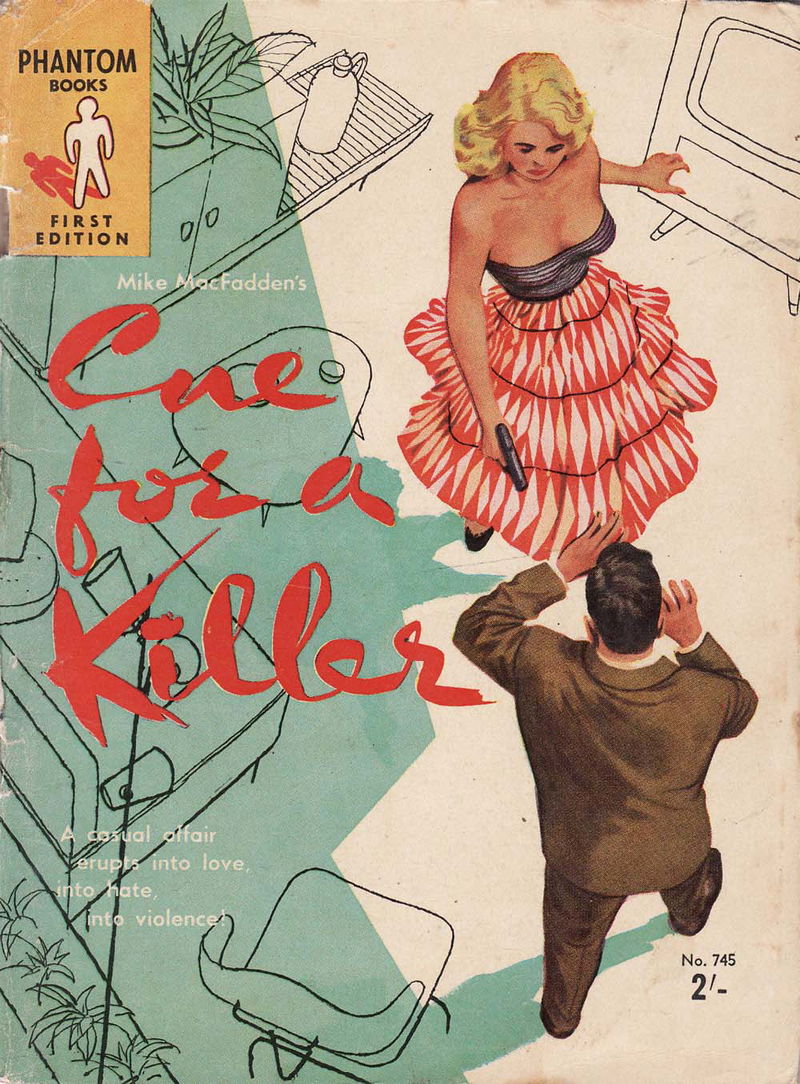 Phantom Books (Original Novels, 1951 series) #745 — Cue for a Killer (1957)
