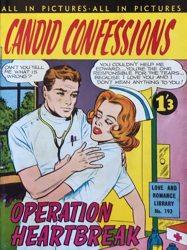 Love and Romance Library (Frew, 1957? series) #193 ([March 1963?]) —Candid Confessions