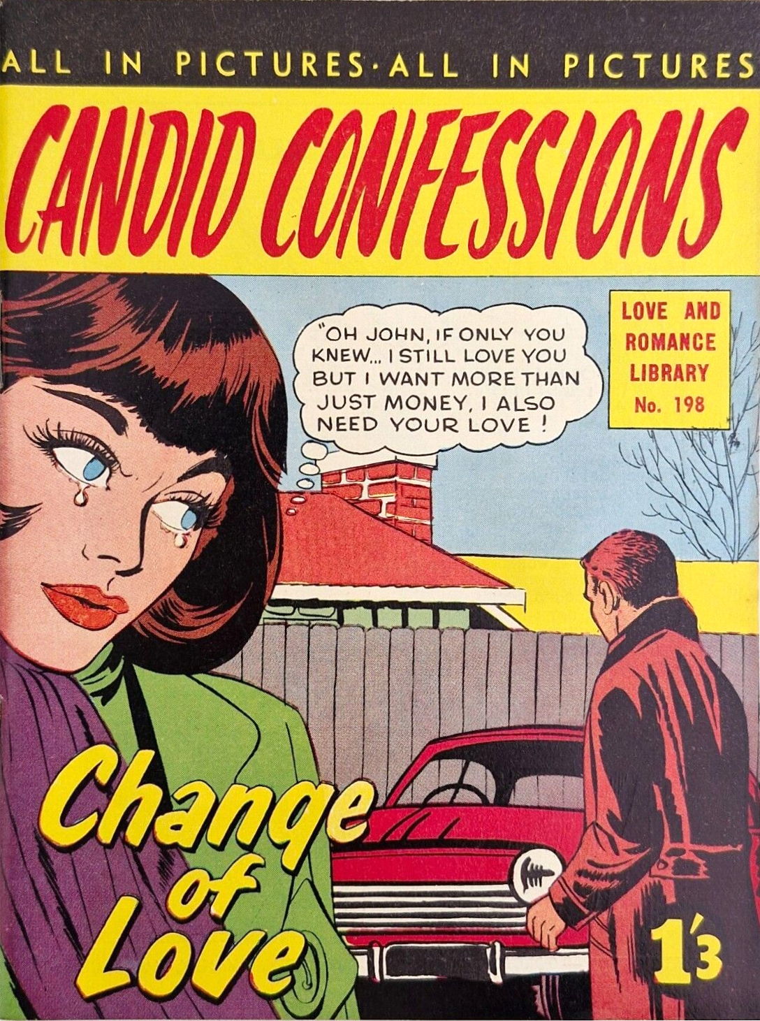 Love and Romance Library (Frew, 1957? series) #198 — Candid Confessions ([June 1963?])