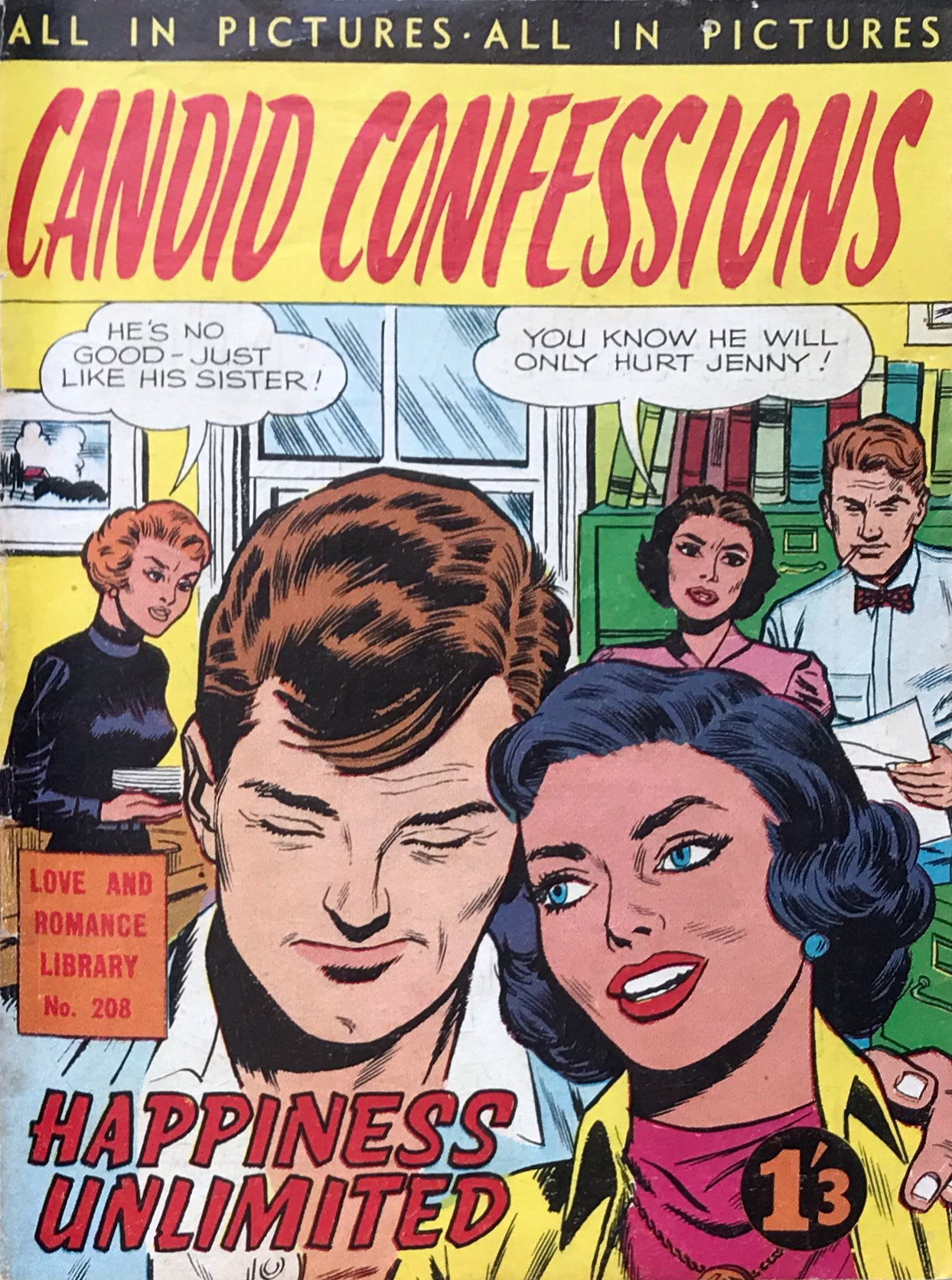 Love and Romance Library (Frew, 1957? series) #208 — Candid Confessions ([November 1963?])