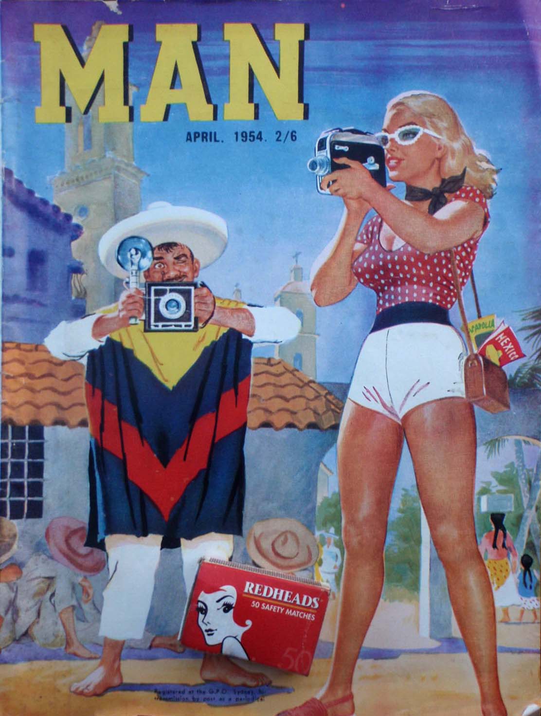 Man [Man Magazine] (Man, 1946 series) v35#5 (April 1954)