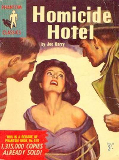 Phantom Classics (Original Novels, 1956? series) #11 — Homicide Hotel 1958