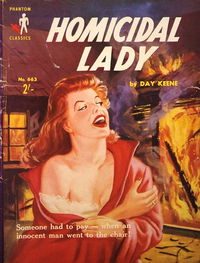 Phantom Classics (Original Novels, 1956? series) #663 — Homicidal Lady (1962)