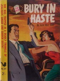 Star Mystery (Original Novels, 1955? series) #324 — Bury in Haste 1956