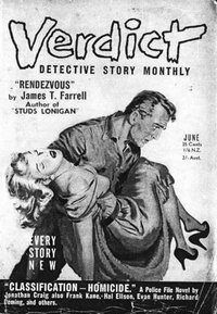 Verdict Detective Story Magazine (Original Novels, 1955 series)  v1#4 (June 1955)