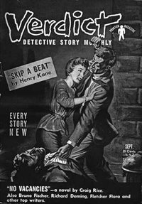 Verdict Detective Story Magazine (Original Novels, 1955 series)  v1#7 ([September 1955?])