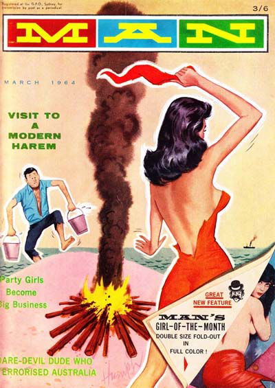 Man [Man Magazine] (Man, 1946 series) v55#4 March 1964