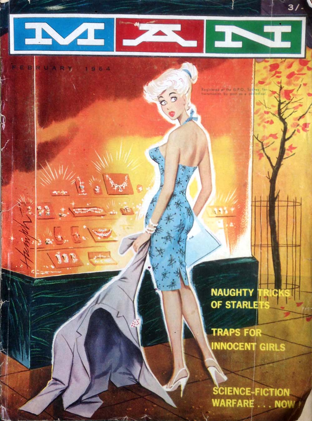 Man [Man Magazine] (Man, 1946 series) v55#3 (February 1964)