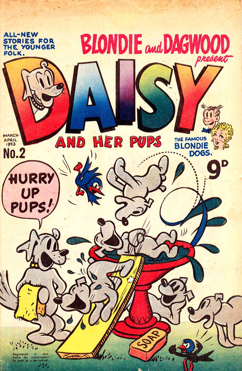 Ausreprints Series Gallery Daisy And Her Pups Associated Newspapers Ltd 1957 Series 6506