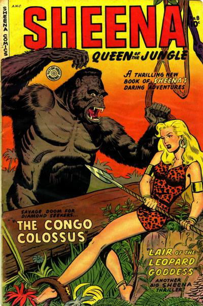 Sheena, Queen of the Jungle (Fiction House, 1942 series) #8 (Fall 1950)