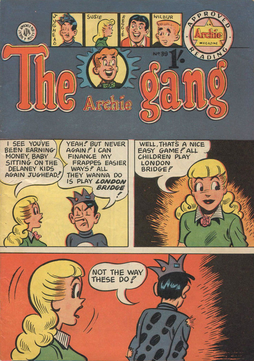 The Archie Gang (Archie, 1956? series) #39 ([November 1958?])