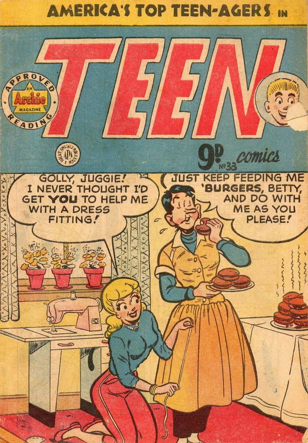 Teen Comics (HJ Edwards, 1952 series) #33 ([February 1955?])