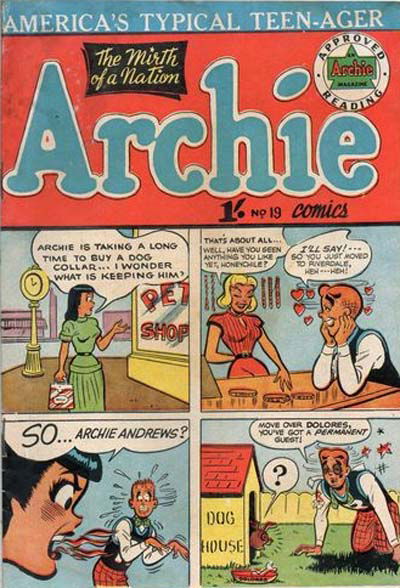 Archie Comics (Archie, 1956? series) #19 [January 1958?]