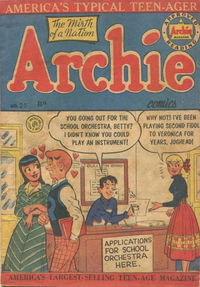 Archie Comics (HJ Edwards, 1950 series) #20 [1952?]