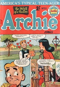 Archie Comics (Archie, 1956? series) #21 ([March 1958?])