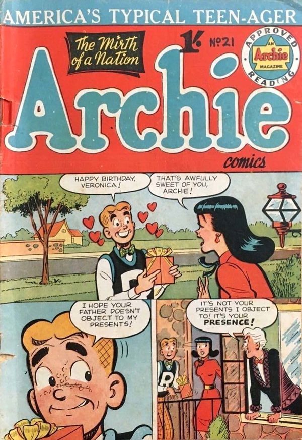 Archie Comics (Archie, 1956? series) #21 ([March 1958?])